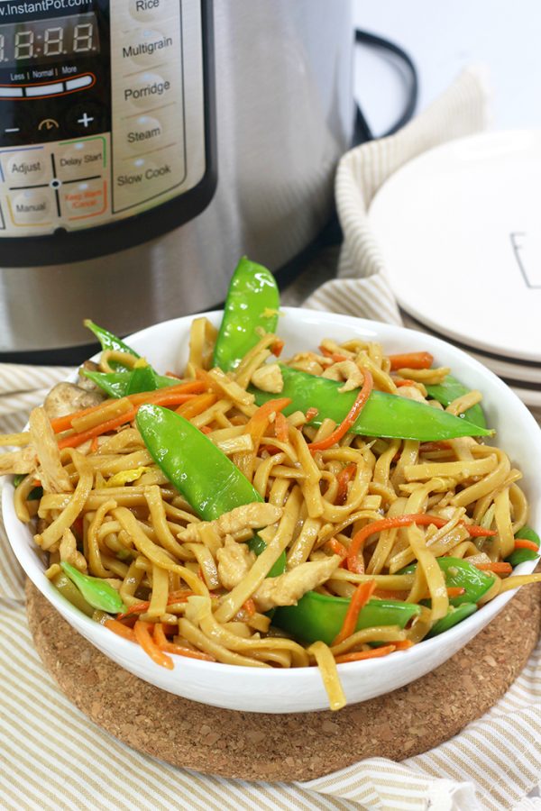 lo mein in the instant pot