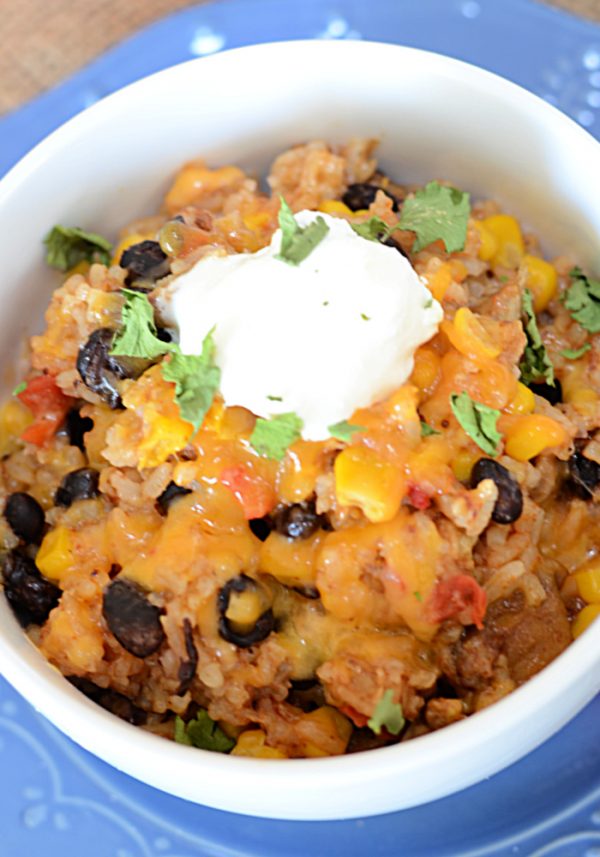 Easy Instant pot chicken burrito bowls meal