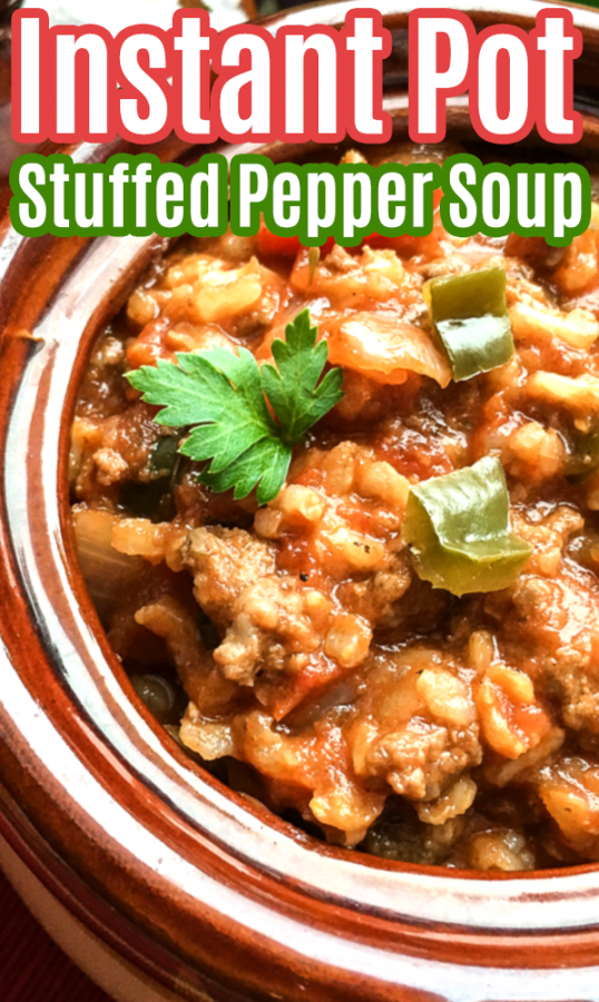 How to make stuffed pepper soup in the Instant Pot