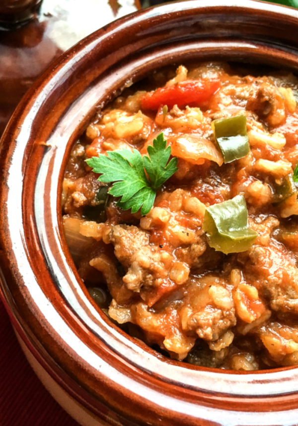 Easy instant pot stuffed pepper soup recipe