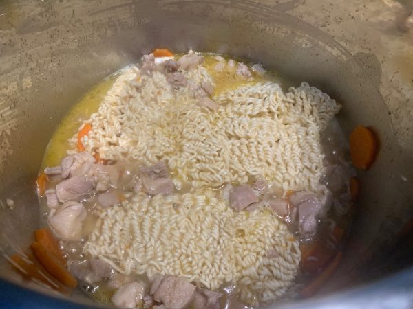 Break apart noodles