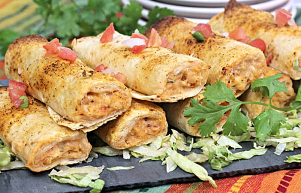 Easy Instant Pot Chicken taquitos