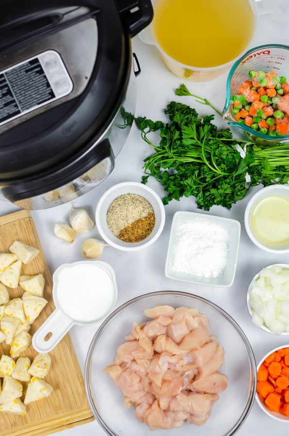 Chicken and dumplings recipe in the Instant Pot