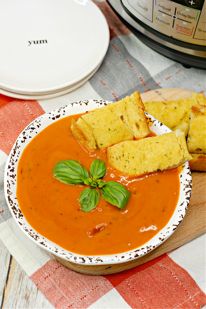 Instant Pot Tomato Basil Soup