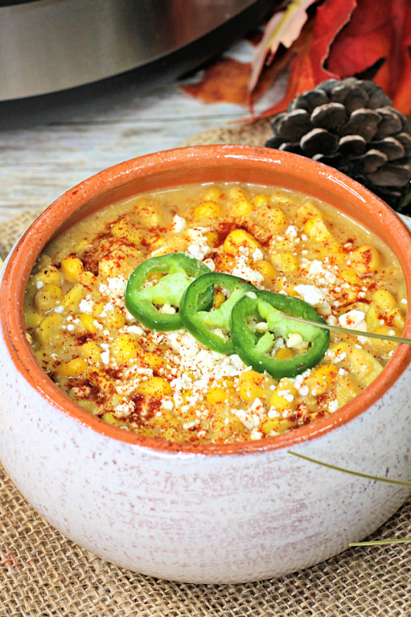 Instant pot Mexican corn chowder (1)