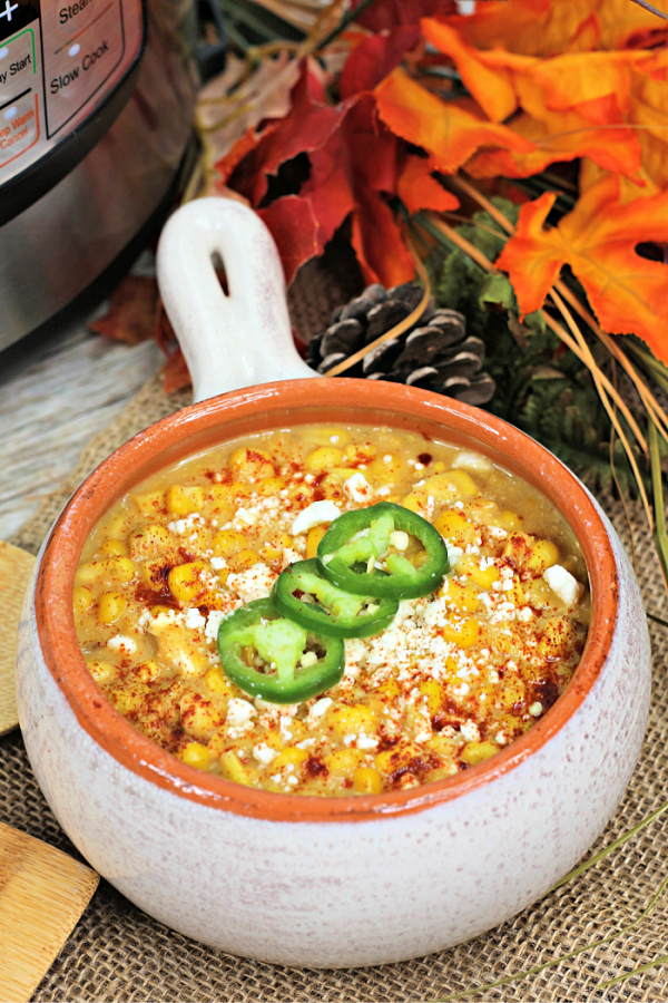 Instant pot Mexican corn chowder