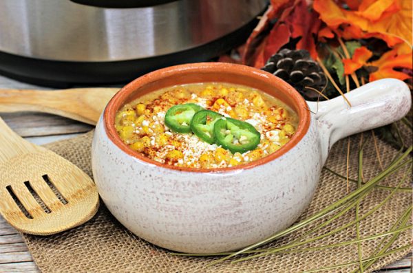 Mexican corn chowder in the Instant Pot