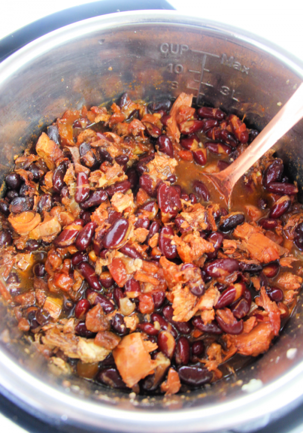 Instant Pot leftover turkey chili recipe (4)