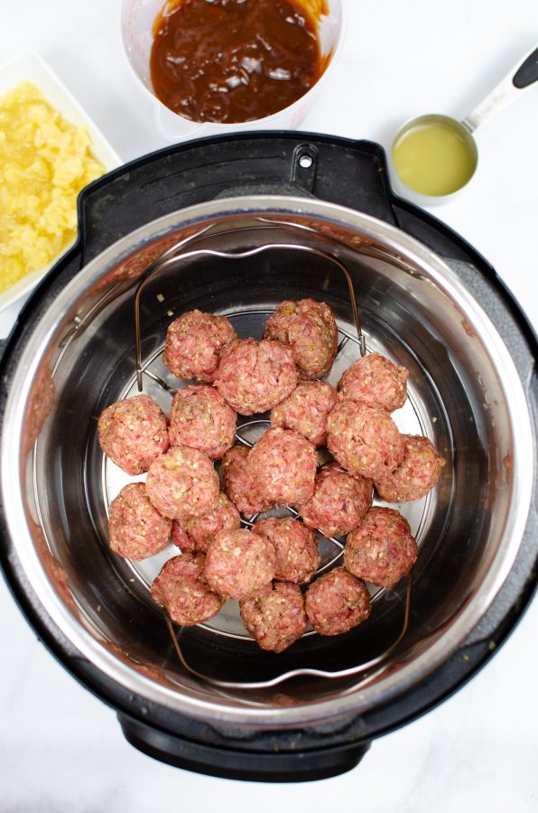 Easy Hawaiian meatballs made in the Instant Pot