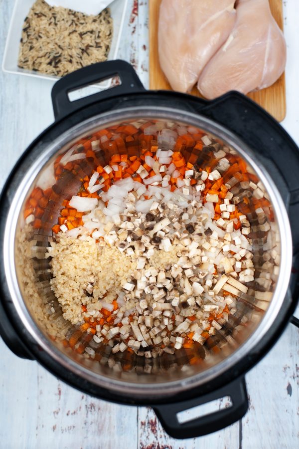 How to make chicken and wild rice soup in the Instant Pot (4)