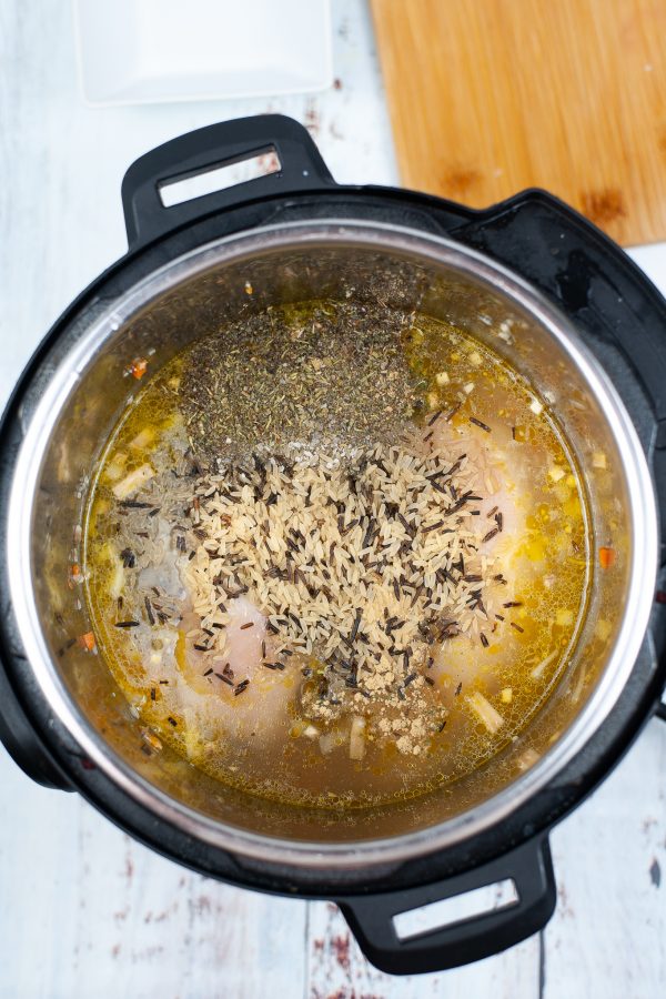 How to make chicken and wild rice soup in the Instant Pot (4)
